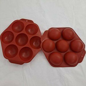 Silicone Chocolate Bomb Baking Molds Semi Sphere Domes 2 Pieces 7 cavity each